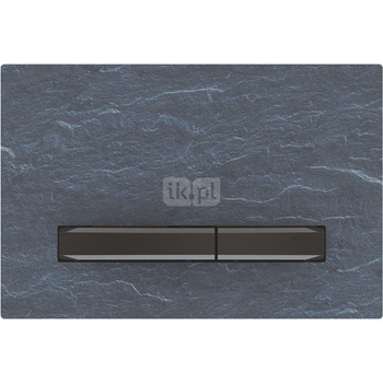 Przycisk uruchamiający Geberit Sigma50, przedni, łupek Mustang, przyciski: czarny chrom