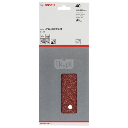 PAP. ŚCIER. RW 115X280 G40 10PC NS