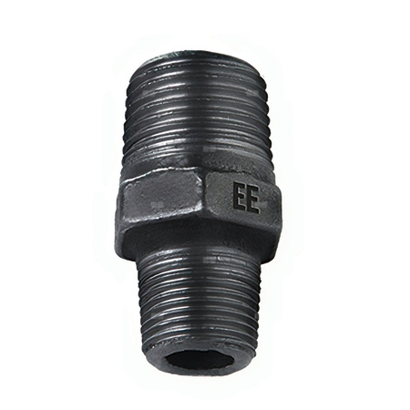 Nypel redukcja ODLEWNIA ZAWIERCIE N8/40/245 żeliwo (czarne) 3/4'' x 3/4'' (GZ x GZ)