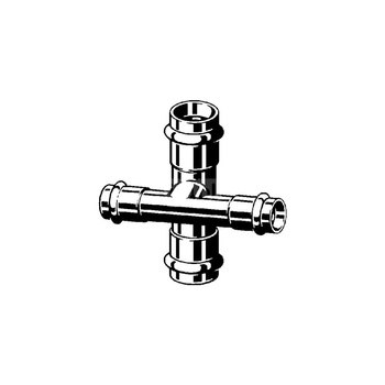 Czwórnik VIEGA 1148 stal ocynk, 18 mm x 15 mm x 18 mm x 15 mm, mz x mz x mz x mz