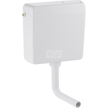 Spłuczka natynkowa GEBERIT AP123, 380 x 410 x 125 mm, sposób zawieszenia:niski, biały-alpin