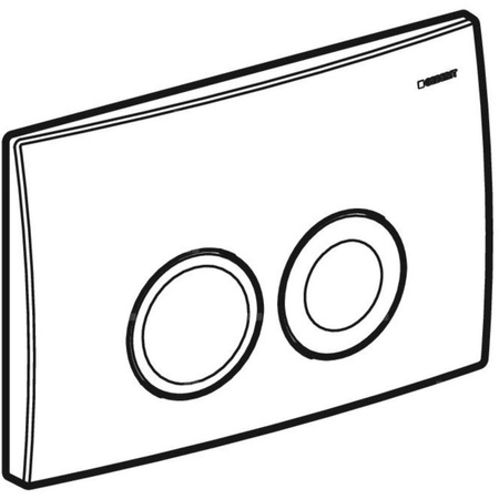 Przycisk uruchamiający Geberit Delta25, przedni, chrom błyszczący