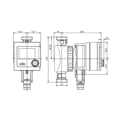 Pompa obiegowa WILO Star-Z NOVA T, 3000 obr/min 1x230 V 50 Hz, PN 10/10bar