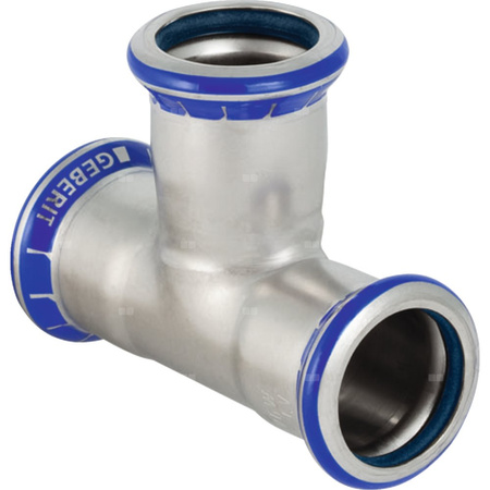 Trójnik GEBERIT Mapress Edelstahl FKM równoprzelotowy stal nierdzewna 108 mm MZ