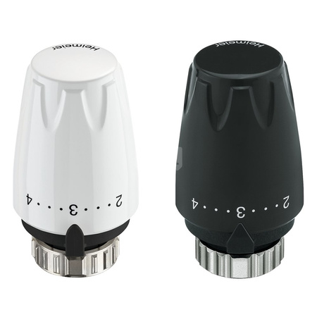 Głowica termostatyczna DX na RA z dolnym ograniczeniem wartości nastaw 2-5. Zakres nastaw temp. 16 st.C do 28 st.C