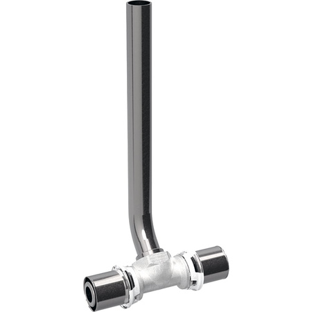 Trójnik GEBERIT Volex mosiądz 16 mm x 15 x 16 mm (mufa zaciskowa x końcówka wciskowa x mufa zaciskowa)