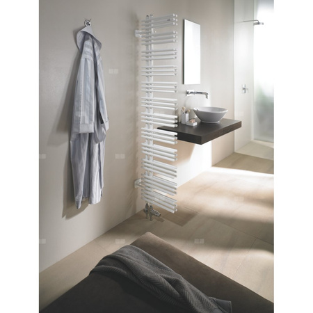 Grzejnik elektryczny ZEHNDER Yucca Asym 872 x 478 mm, kolor czarny, moc 351 W