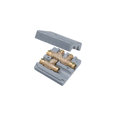 Sanpress-trójnik krzyżakowy z SC-Contur brąz, nr wzoru 2249.3 d1: 15 d2: 15