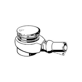 Tempoplex Plus-odpływ nr wzoru 6960 DN: 50 fi: 115 H: 90 do płytkich brodzików z otworem odpływowym fi 90