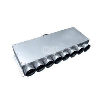Rozdzielacz TopFlex Metal przelotowy jednorzędowy z izolacją wewnętrzną DN160/przyłącza 8 x DN75