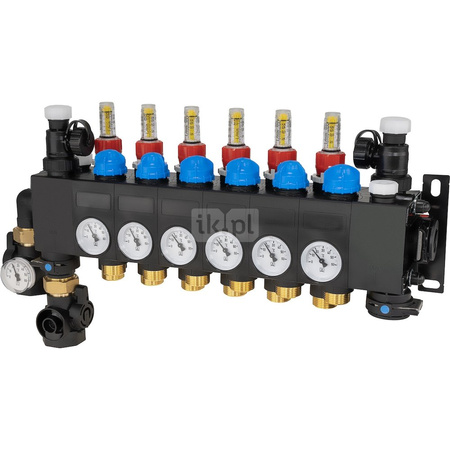 ProCalida CC 1 na 6 obiegów grzewczych, rotametry 0,75÷3,75 l/min