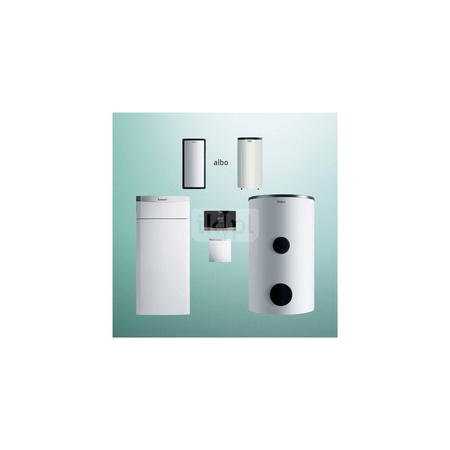 Pakiet systemowy OZE - Pompa ciepła gruntowa solanka-woda VAILLANT VWF 157/4 flexoTHERM 14.4 kW 400 V + Regulator sensoCOMFORT VRC 720 + Zasobnik c.w.u. VIH RW400/3BR