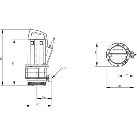 Pompa zanurzeniowa do ścieków WILO Drain TMT 32M113/7,5Ci żeliwo 3 x 400 V, moc 1.1 W 50 Hz
