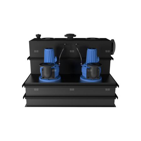 SANICUBIC 2 SC 7.5 T - Profesjonalna przepompownia do usuwania ścieków z najbardziej wymagających obiektów takich jak stacje kolejowe, centra handlowe, całe budynki wielorodzinne lub komercyjne