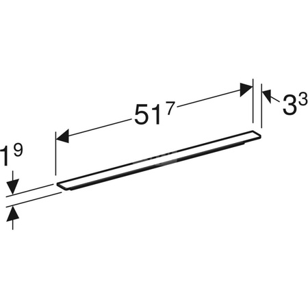Uchwyt iCon: Lava / matowy, 51.7cm
