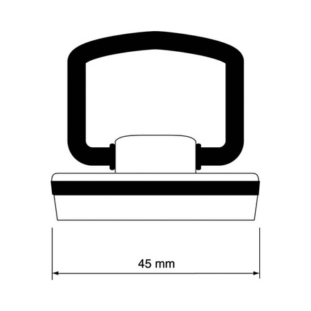 Korek do spustu 45mm z uchwytem CHROM