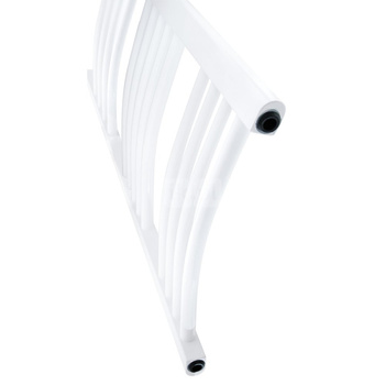 Grzejnik drabinkowy FERRO Łuk, podłączenie dolne, rozstaw 406, wym. 900 x 450 mm, kolor biały, moc 363W