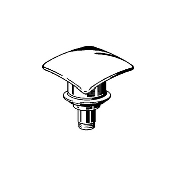 Kołpak zamykany na zatrzask przeznaczenie: zawór uniwersalny Visign V2, zawór trzpieniowy Visign V2, kwadratowy, nr wzoru 5435.9 wykonanie: chromowane