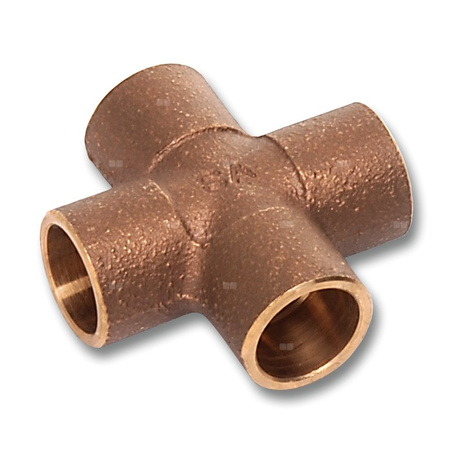 Czwórnik SANHA 4180 brąz 18 mm, lw x lw x lw x lw