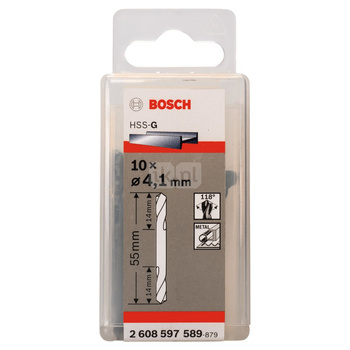 Wiertła dwustronne 4,1x55 10 szt.