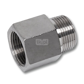 Nypel SANHA NiroSan Press, stal nierdzewna, 1/2'' (GZ x GW)