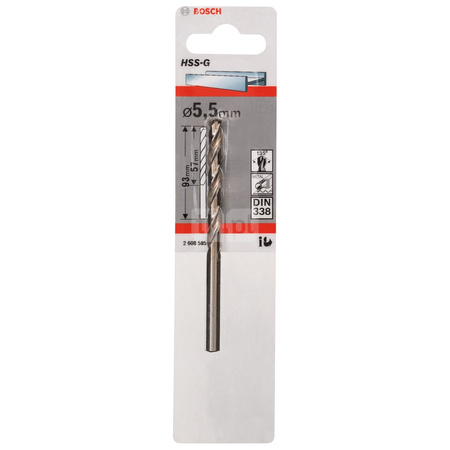 WIERTŁO STAND. HSS-G 135 '5,5/57MM