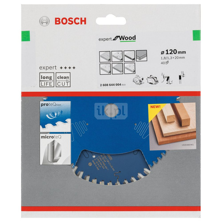 Tarcza pilarska Expert for Wood KSB EXPERT FOR WOOD 120X20X1,8 40T