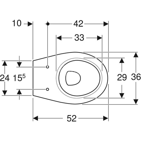 REKORD Miska ustępowa wisząca lejowa
