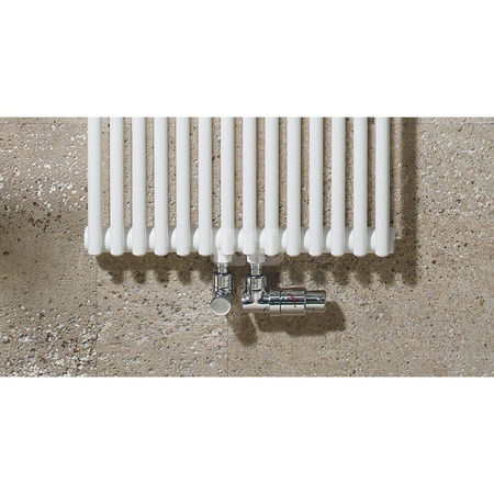 Grzejnik Zehnder Kleo KLV-150 - 9 Elem., Kolor Biały (RAL 9016), Typ złącza Code 5410, Konsole ścienne C5, Ilość zest naściennych 4