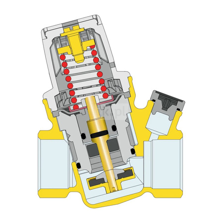 Regulator ciśnienia – wersja skośna 1/2" dla wysokich temperatur