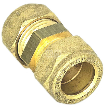 Złączka prosta skręcana QIK Do rur miedzianych, mosiądz, 12 mm (złącze skręcane x złącze skręcane)