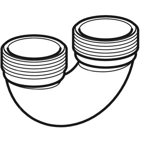 Kolano 180' GEBERIT, 40 mm (GZ)