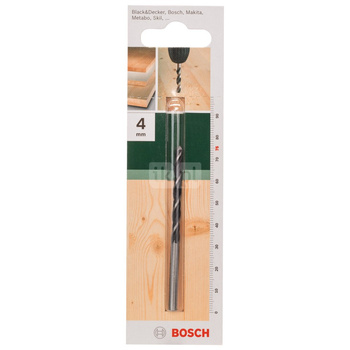 Wiertła spiralne do drewna D = 4,0 mm, L = 75 mm