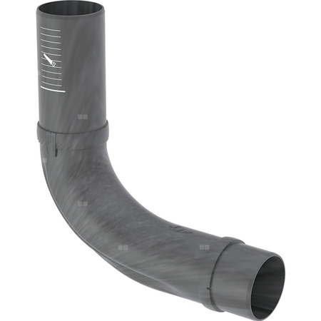 Kolano GEBERIT Silent-Pro, PP mx / PP mx, 90 mm (końcówka wciskowa x końcówka wciskowa), do kanalizacji