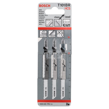 Brzeszczot do wyrzynarek T 101 BR 3 szt. NS