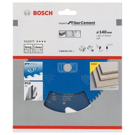 Ostrze do piły tarczowej Expert for Fibre Cement KSB EXPERT FOR F.C. 140X20X1,8 4T