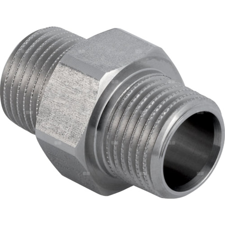 Nypel GEBERIT Mepla przejściowa ES gz, stal nierdzewna / stal nierdzewna, 1/2'' (GZ)