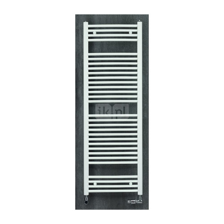 Grzejnik drabinkowy ZEHNDER Virando Bow, wym. 1466 x 595 mm, kolor biały RAL9016, moc 803W