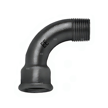 Łuk długi 90' ODLEWNIA ZAWIERCIE G4/13/1 żeliwo (czarne) 2 1/2'' (GW x GZ)
