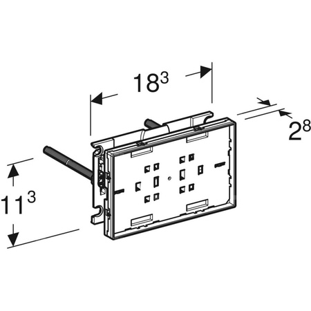 Zaślepka otworu rewizyjnego Geberit Omega, uniwersalna