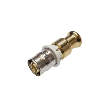 Mufa SANHA 3fit Press pb-free trzyczęść., brąz, 26 mm x 28 mm (zw x zw)