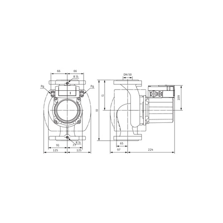 Pompa obiegowa WILO TOP-Z 50/7 DM PN16 GG, 2900 obr/min 3x400 V 50 Hz, PN 16/16bar