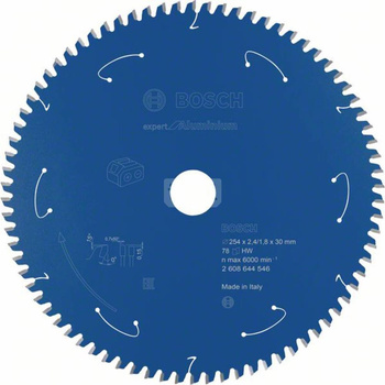 Ostrze do piły tarczowej bezprzewodowej Expert for Aluminium 254 x 2,4 / 1,8 x 30 T78