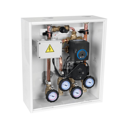 Grupa pompowa AFRISO PrimoBox ACB 910 GZ x GW 3/4'' x 3/4'', z zaworem mieszającym, z siłownikiem arm 141 proclick