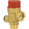 Zawór przelewowy AFRISO MS z wyjściem na manometr mosiądz 2,5 bar GZ x GW 1/2'' x 3/4''