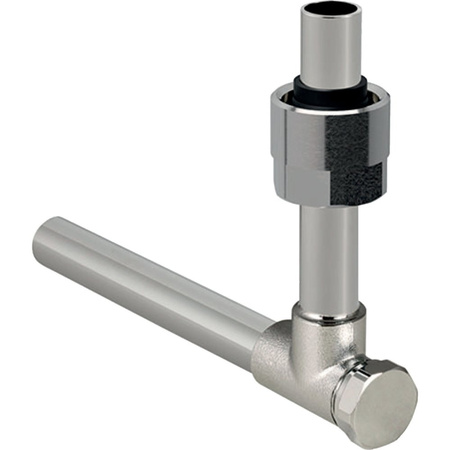 Kolano bose metalowe Geberit 90 st. odcinające, ze śrubunkami przyłączeniowymi do Eurokonus