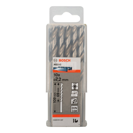 WIERTŁO STAND. HSS-G 135 '7,2/69MM