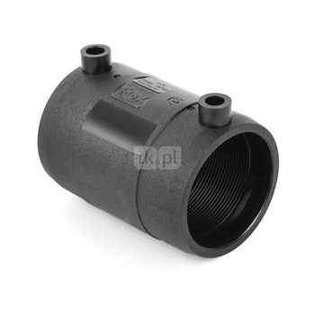 Mufa FOX SDR 7,4, polietylen (Stan surowy) / polietylen (czarny), 50 mm (mufa z tworzywa sztucznego do spawania/zgrzewania x mufa z tworzywa sztucznego do spawania/zgrzewania)