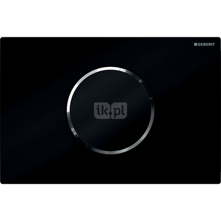 Elektroniczny zestaw uruchamiający WC Geberit, IR, zasilanie bateryjne, Sigma10, 12cm, czarny-chrom bł.