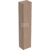 Wysoka szafka iCon z drzwiami 36 cm x 180 cm x 29,1 cm, Dąb / Melamina, struktura drewna